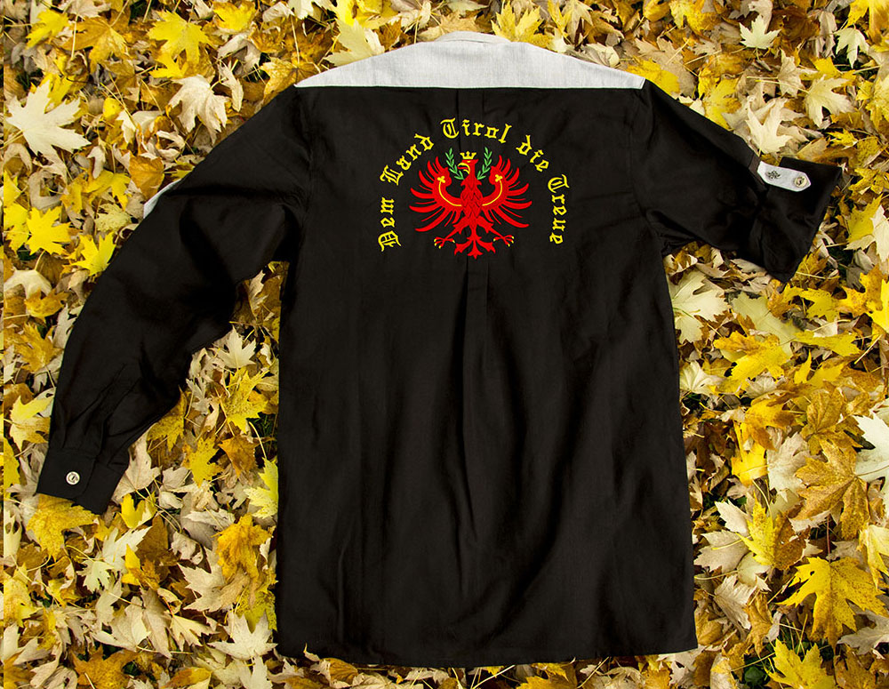 Bild 1 von Elegantes Trachtenhemd<br>langarm<br>schwarz  / (Größe) XXXXXL ( + 5,- &euro; )
