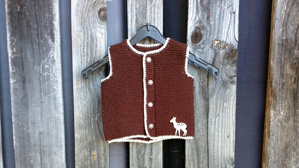Bild 1 von Trachtenwesterl <br>für Kinder  / (Größe) Größe 74 / 80 / (Farbe) beige