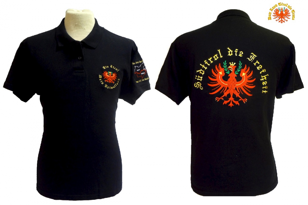 Bild 1 von Polo-Shirt<br>Südtirol die Freiheit   / (Größe) XL / (Farbe) schwarz