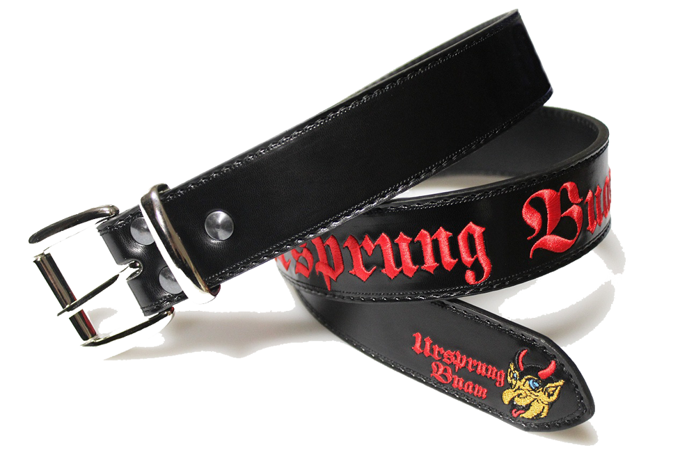 Bild 1 von Ledergürtel<br>Ursprung Buam 1  / (Länge) 120 cm / (Farbe) schwarz-glänzend
