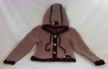 Bild 1 von Trachtenjacke<br>mit Kapuze für Kids  / (Größe) Größe 122 / 128 (+ 15,- &euro;)