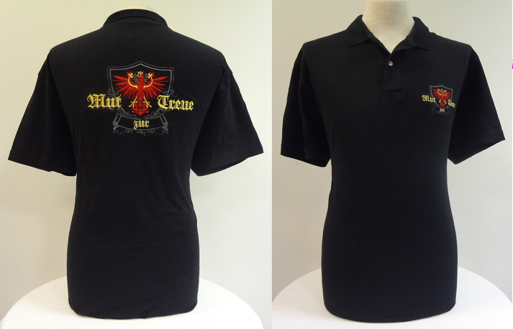 Bild 1 von Polo-Shirt<br>Mut zur Treue  / (Größe) XL / (Farbe) schwarz