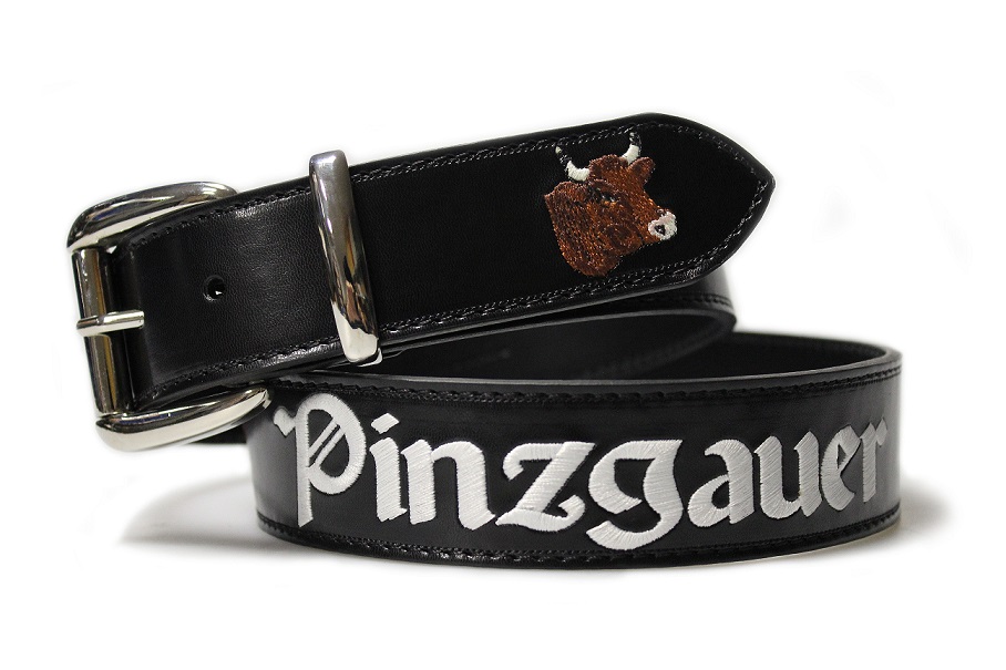 Bild 1 von Ledergürtel<br>Pinzgauer  / (Länge) 150 cm / (Farbe) dunkelbraun (+ 2, &euro;) / (Namensstick) nein