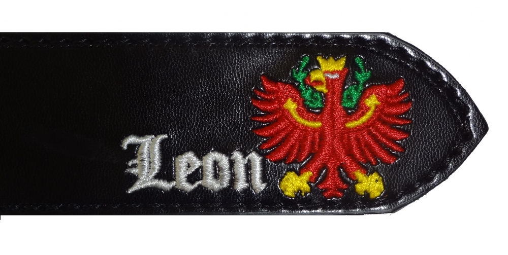 Bild 1 von Wunsch-Ledergürtel  / (Länge) 150 cm / (Farbe) schwarz glänzend / (Namensstick) nein