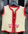 Bild 2 von Trachtenwesterl <br>für Kinder (beige-rot)  / (Größe) Größe 122 / 128 (+ 10,- &euro;)