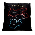 Bild 2 von Kissen<br>Dem Land Tirol die Treue<br>mit Landkarte  / (Ausführung) Ein Tirol